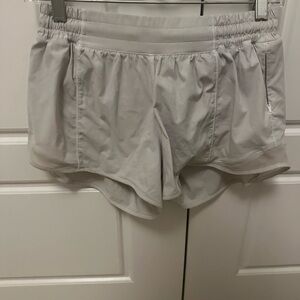 Gray lululemon Hotty hot shorts